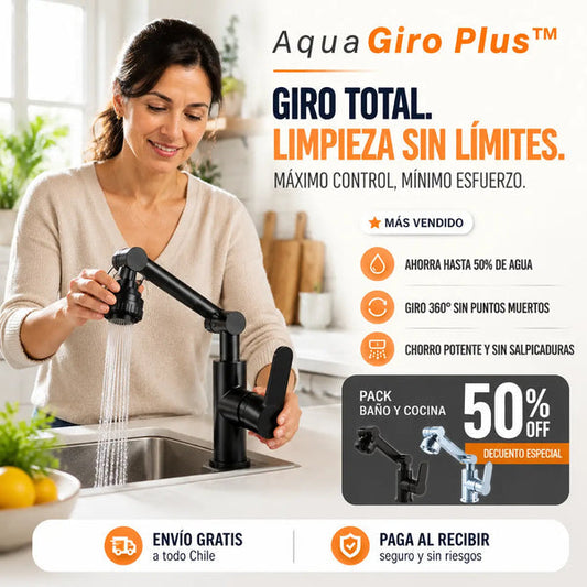 Grifo AquaGiro Plus™ - Limpieza cómoda para quien ya no quiere esforzarse